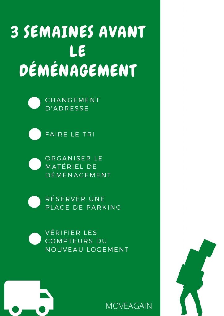 3 semaines avant déménagement checklist