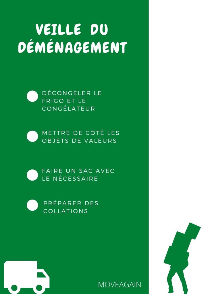 veille du déménagement checklist